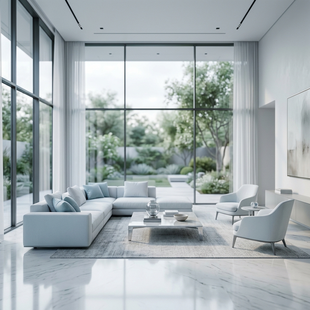 Luxury Living Room Smart Air Sanitation Background